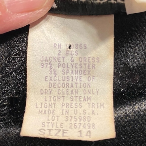 K Studio beaded jacket. Size 14. Vintage, made in USA - Picture 12 of 12